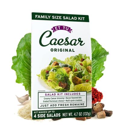 ET TU Family Size Caesar Salad Kit,ORIGINAL, 4.7 oz ( 2 Pack)