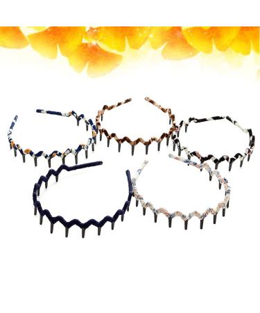 Frcolor Bohemia Headband - Plastic Teeth Comb Hair Accessories for Women & Girls - Shark Tooth Fabric Hair Tie - Buy Online on GoSupps.com