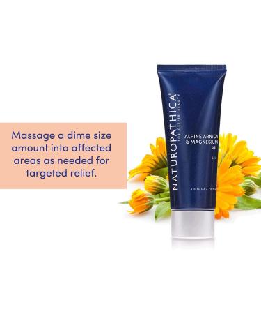 Naturopathica Arnica & Magnesium Gel - Cooling Massage Gel with Menthol - Vegan, Made in USA (2.5 oz) - Buy Online on GoSupps.com