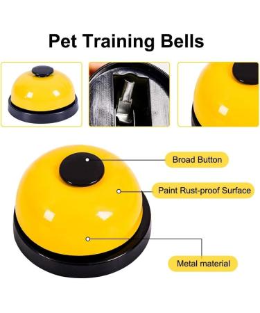 Dongker Pet Training Bells - 2 Pack Dog Doorbell with Large Button for Potty Communication & Cleanliness Training - White - Buy Online on GoSupps.com