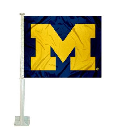 Michigan Team University Wolverines Car and Auto Flag