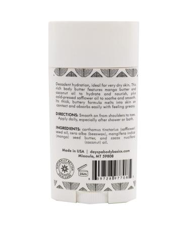 Buy Buck Naked Unscented Organic Body Butter - 24 Hour Hydrating Moisturizer | Hypoallergenic & All-Natural | Made in USA by DAYSPA Body Basics - Buy Online on GoSupps.com
