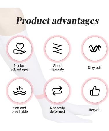 Shop 2 Pairs TED Hose Compression Stockings for Men & Women | Knee High 15-20 mmHg | Anti-Embolism | Medium Orange Stripe - Buy Online on GoSupps.com