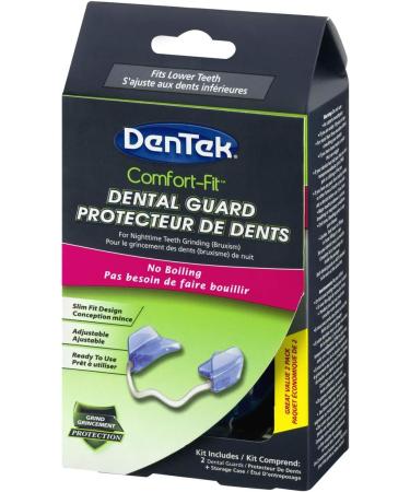 DenTek Comfort Fit Dental Guard - 2 Pack - Mouth Guard for Grinding Teeth Comfort-Fit Dental Guard - Buy Online on GoSupps.com