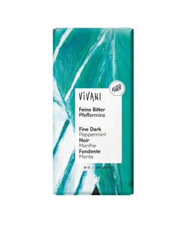 Vivani Viviani - Fine chocolate with bitter peppermint - 100g - Pack of 10
