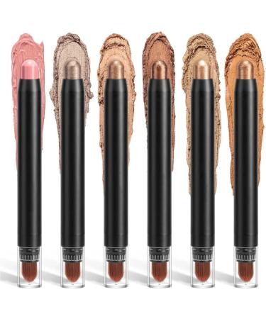  HIFFEY Waterproof Pearlescent Eyeshadow Stick 20 Colors Long Lasting Glitter Shimmer Highlighter Pen Makeup Cosmetics (Color : B01) - Buy Online on GoSupps.com