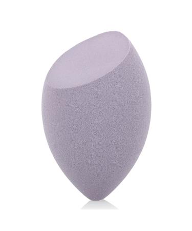Makeup Sponge 1Pc Cosmetic Puff Powder Puff Smooth Women's Makeup Foundation Sponge Beauty To Make Up Tools & Accessories Water-drop Shape Makeup Sponge Holder(Light Purple 1)