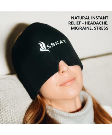 Comfortable Migraine Relief Cap | Gel Ice Head Wrap for Natural Hot/Cold Therapy - Headache & Stress Relief | One Size Fits All - Buy Online on GoSupps.com