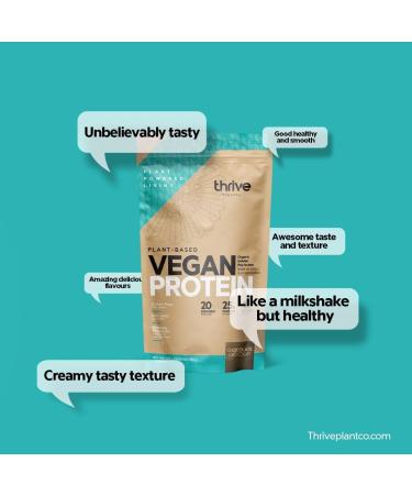 Thrive PlantCo. Vegan Protein Powder | 25g Organic Golden Pea Isolate Protein | Dairy Free Gluten Free Soy Free Sugar Free Naturally Flavoured | 20 Servings (Cookie Crumble) Cookie Crumble 20 Servings (Pack of 1) - Buy Online on GoSupps.com