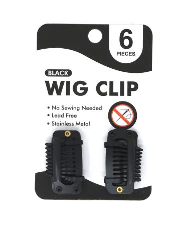 PNK Trend Self Snap On Wig Clip 6PCS (Black) - No Sewing Needed, Made in Korea - Buy Online on GoSupps.com