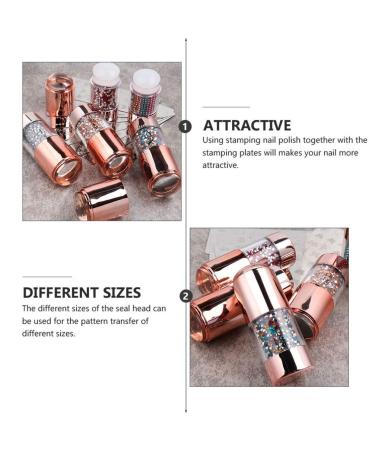 FRCOLOR 4Pcs Nail Art Stamper Set | Colorful Rhinestone & Jelly Clear Nail Art Tools for Perfect Manicure - Buy Online on GoSupps.com