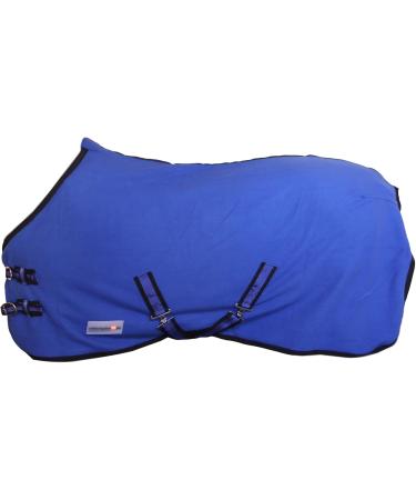 Buy RL24 Sweat Rug BASICLINE - Breathable Fleece Horse Transport Blanket Royal Blue 115cm for International Shipping - Buy Online on GoSupps.com