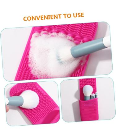 Mipcase 3pcs Makeup Brush Cleaner Set - Silicone Organizer & Scrubber for Eye Shadow & Lipstick Brushes | Premium Vanity Accessory - Buy Online on GoSupps.com