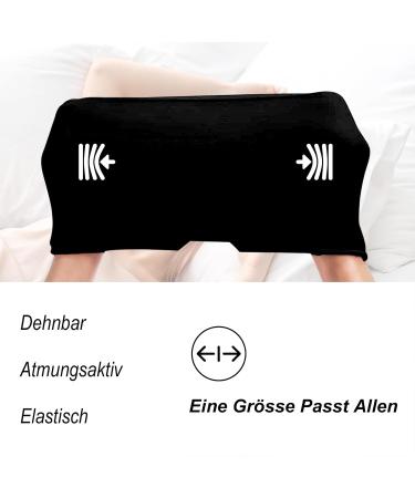 Migraine Cooling Mask | Cold Therapy Headache Relief | Sinus & Swollen Eye Treatment | Soft Black Compress - Buy Online on GoSupps.com