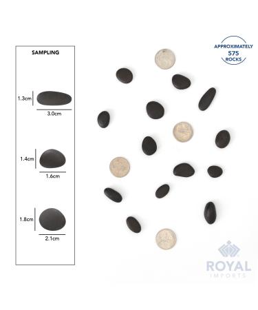 Royal Imports 5LBS River Rocks - Natural Stone Gravel for Garden Landscaping, Plants, Vases, Succulents, Home Decor & Crafting - Small Black Pebbles - Buy Online on GoSupps.com