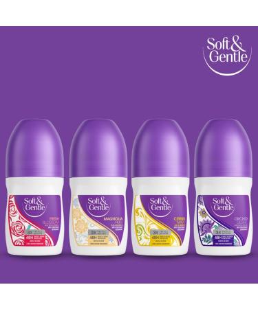 Soft & Gentle Fresh Blossom Anti-Perspirant Roll On Deodorant 50ml - Pack of 1 - Buy Online on GoSupps.com