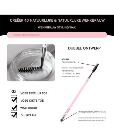 Eyebrow Gel Clear Eyebrow Styling Wax Longlasting shaping cream Natural Eye Brow Lift Cosmetic Styling Formula Makeup Care Gel For Women Girlfriend Mother Daily Beauty - Buy Online on GoSupps.com