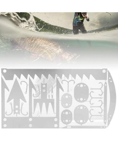 Leftwei 4Pcs Survival Multitool Card Set for Fishing Enthusiasts - Fish Hook Gear Card for Sea/Fresh Water Fishing Tackle - Buy Online on GoSupps.com