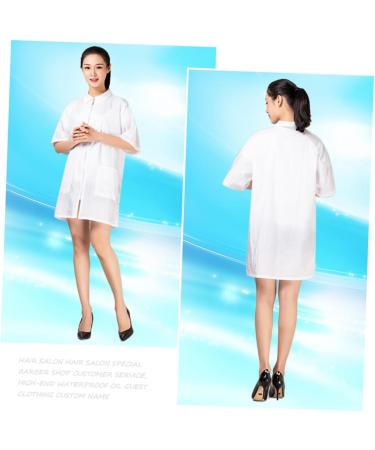 TOVINANNA Hairdresser Clothes Hair Dyeing Clothess Hairdresser Uniform Beauty Salon Uniform Technician Overalls 83X63cm - Buy Online on GoSupps.com