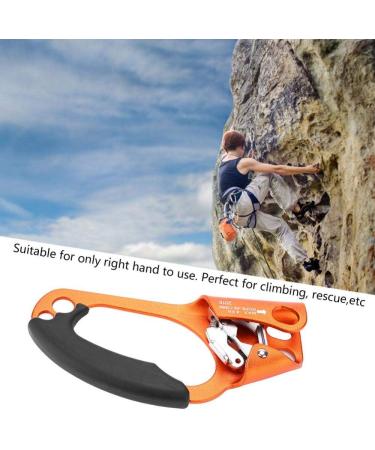 Climbing Ascender - Right Hand Device for 8mm-13mm Rope | Rock Climbing Equipment - Orange - Buy Online on GoSupps.com