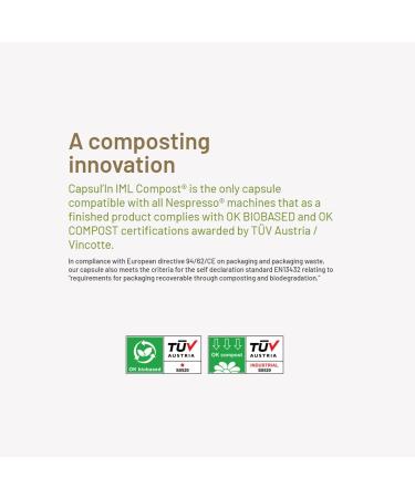 Amorcaffe 50 Home Compostable Compatible with Nespresso Coffee Capsules Pods - Top Arabica - Medium Roast - Buy Online on GoSupps.com