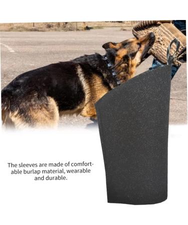 Dog Bite Sleeves Dog Training Arm Sleeves Burlap Arm Protection Sleeves Bite Protective Sleeves for Dog Training Supplies (Black) - Buy Online on GoSupps.com