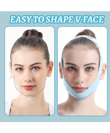 Gaine Visage Liftant masque de shaper pour le visage masque de modelage du visage en v Peut tre utilis la maison ou pendant le sommeil bleu - Buy Online on GoSupps.com