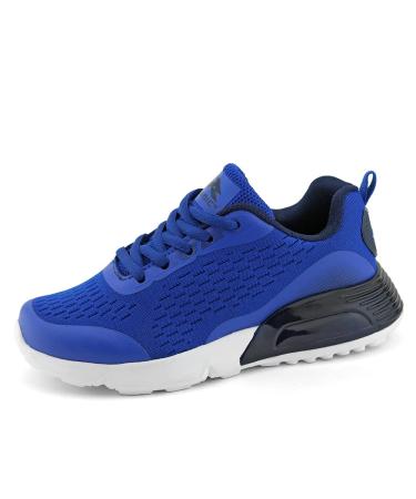 RUNIC Kids Sneaker Mesh Breathable Athletic Running Tennis Sports Shoes for Boys Girls 13 Little Kid Royal Blue/Navy Blue