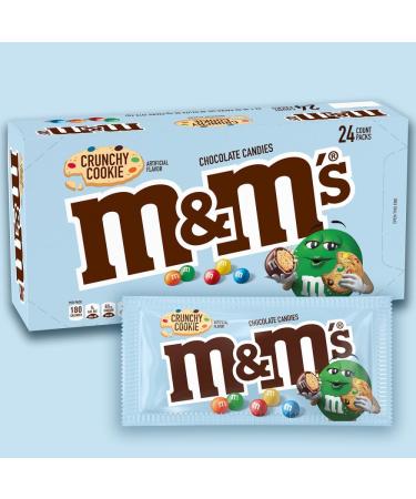  M&M's M & M's Crunchy Cookie Milk Chocolate Sweets 80 g Blue (Pack of 24) - Buy Online on GoSupps.com