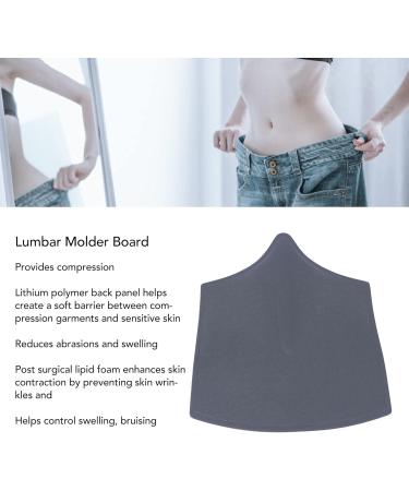 Buy Lumbar Foam Compression Plate | Reverse Triangle Abdominal Lipo Foam Cushion for Liposuction Recovery - Gray | International Shipping - Buy Online on GoSupps.com