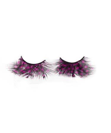 Dorisue Hot Pink Feather Eyelashes: Peacock Butterfly Design for Halloween Custome Barbie Look - Buy Online on GoSupps.com