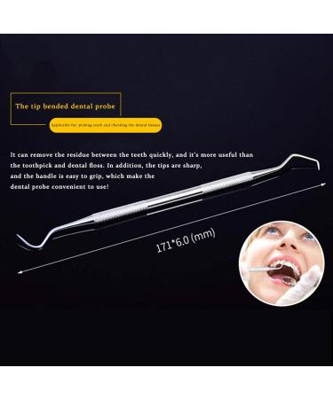 Tanbea-DE Tartar Removal Dental Care Set - 3pcs Stainless Steel Dentist Instruments for Effective Tooth Cleaning - Buy Online on GoSupps.com