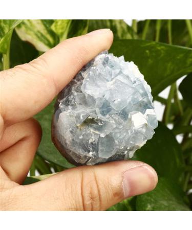 Natural Crystal Rough 70-100G Natural Raw Blue Celestite Crystal Quartz Cluster Geode Specimen Home Decor - Buy Online on GoSupps.com