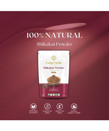 Organic Shikakai Powder | Natural Hair Cleanser & Conditioner | Non-GMO Herbal Formula for Strong Shiny Hair - 100g - Buy Online on GoSupps.com