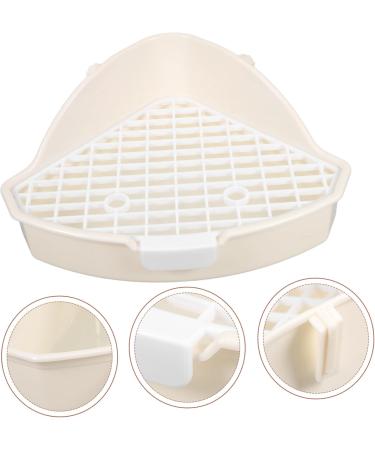HANABASS 2pcs Rabbit Triangle Potty Toilet Pets Small Animal Potty White Urine Pet Cage Abs 25.00X19.00X10.00CMx2pcs Whitex2pcs - Buy Online on GoSupps.com