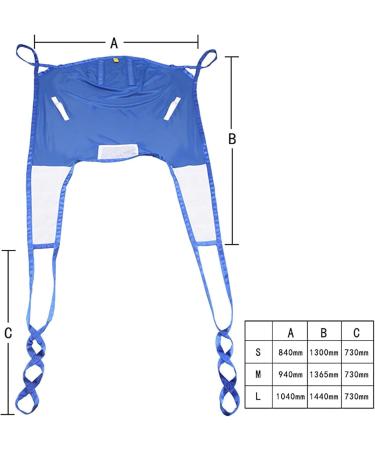 Patient Lift Toileting Sling Patient Mesh Universal Patient Full Body Lift Sling Divided Leg Shower Sling with Commode Opening Medical Transfer Belt for Elderly Disabled(Blue Small) Small Blue - Buy Online on GoSupps.com