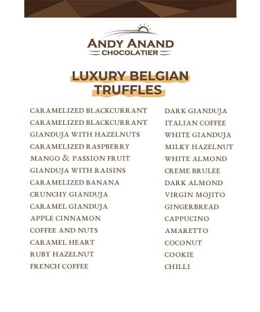 Belgian Luxury 30 Pcs Bonbon Truffles with Ganache & Greeting Card | Assorted Gourmet Gift Box for Birthday, Valentine, Christmas, Mothers Day, Anniversary, Get Well, Wedding - Andy Anand - Buy Online on GoSupps.com