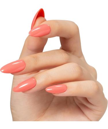 MEGIOR Coral Gel Nail Polish 15ml Coral Orange Gel Polish 1PCS Soak Off UV LED Nail Gel Polish for Nail Art Manicure Salon DIY Home for Women Girls Nails - Buy Online on GoSupps.com