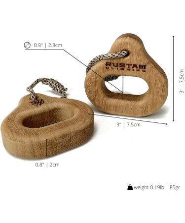 RUSTAM CLIMBING Duonio Pair Pocket-Sized Fingerboard - Portable Hangboard Two-Finger Trainer - Buy Online on GoSupps.com