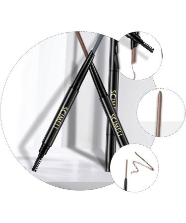 FOMIYES 2 1 Eyebrow Makeup Tools Waterproof Brow Pencil Double Head Eyebrow Pencil Automatic Rotating Pencil 1 count (Pack of 1) Grey - Buy Online on GoSupps.com