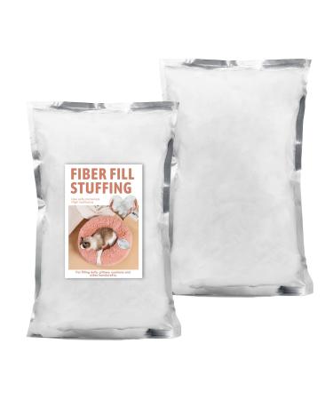 250g/8.8oz Polyester Fiber Fill Stuffing, High Resilience Fill Fiber, Pillow Filling Stuffing, Fiberfill for Crafts, Stuffed Cotton for Small Animals DIY Dolls Stuffing