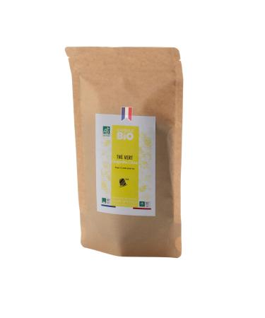 CAPSUL & BIO CAPSUL&BIO Organic Green Tea Ginger Lemon 125 g Bag - Fine Cut Instant Infusion Cold or Hot - 100% Natural Ingredients Certified Organic by Ecocert - Made in France