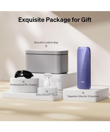 Ulike Air 3 IPL Hair Removal: Painless & Long-Lasting Results for Women and Men - Body & Face Hair Removal with Sapphire Ice-Cooling System - Buy Online on GoSupps.com