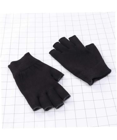 minkissy 1 Pair Black Fingerless Gloves Black Gel Spa Gloves Moisturizing Gloves Moisturizing Hand Gloves Whitening Glove Gel Gloves Mositurizing Fingerless Glove Apparel Simple - Buy Online on GoSupps.com