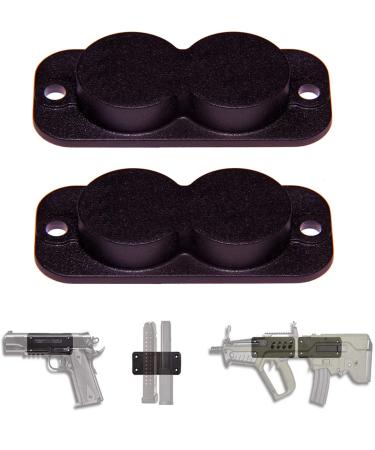 Tactical Pro Sports Gun Magnet Mount Holster Quickdraw Load Pistol Holder Firearm Accessories Concealed Holder for Truck, Car, Home, Cashier, Vehicle, Desk 2 PCS