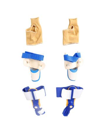 Bunion Corrector Toe Straightener for Women and Men Bunion Corrector Set for Help Foot Problems Adjustable Comfortable Portable Breathable Toe Separator for Day Night Support