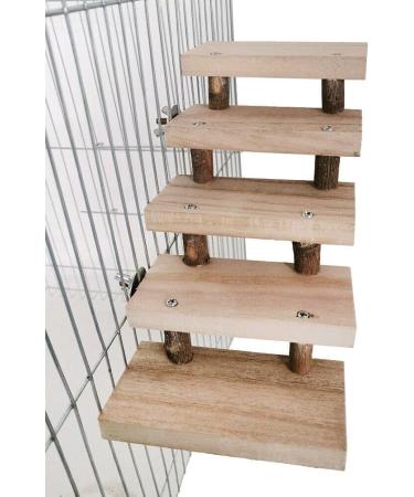 NganSuRong Wooden Hamster Parrot Bird Cage Toy | 5-Layer Climbing Swing & Training Tool - Buy Online on GoSupps.com
