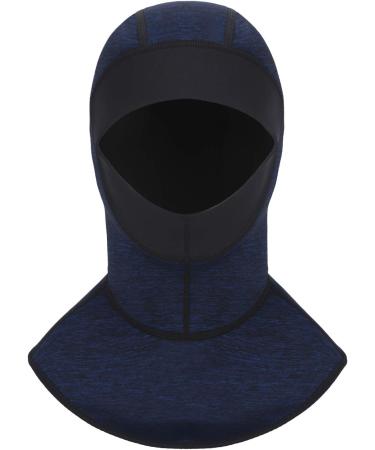 Neoprene Scuba Diving Hood 2mm - Waterproof Thermal Cap with Chin Strap for Water Sports - Deep Blue - Buy Online on GoSupps.com