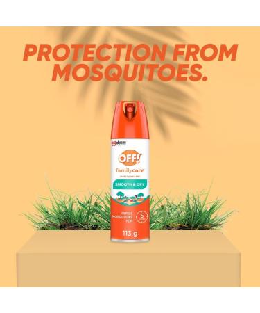OFF FamilyCare Insect and Mosquito Repellent with Power Dry Formula Bug Spray for Camping Bug Repellent Safe for Clothing 113 g (Packaging May Vary) 113 g (Pack of 1) White - Buy Online on GoSupps.com