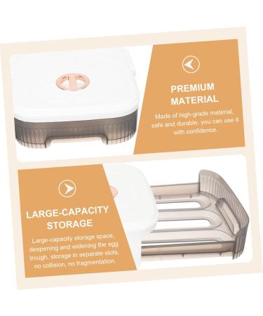 MAGICLULU Egg Storage Container Box Lid Style Holder Drawer Egg Eggs Organizer Type Storage For Refrigerator Tray Large Plastic - Buy Online on GoSupps.com